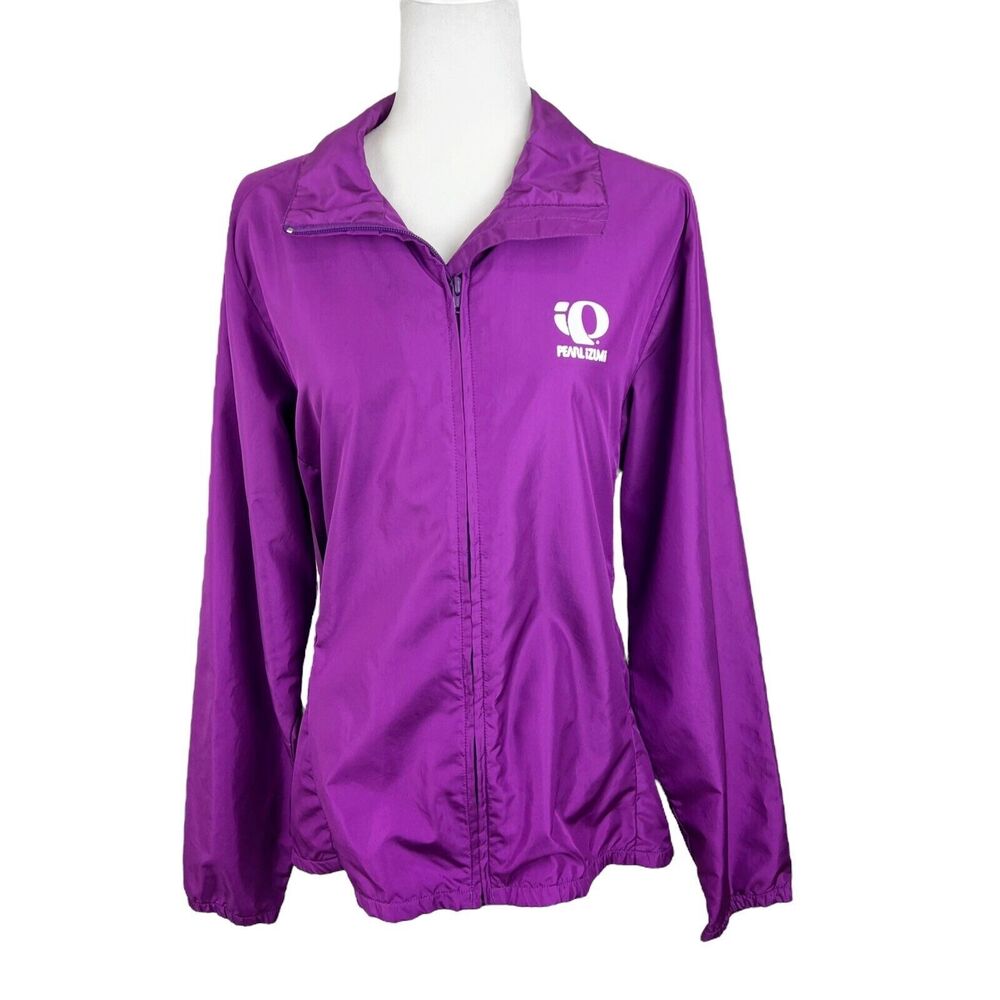 Pearl Izumi Technical Wear Jacket Women 14 Purple Zip Up Windbreaker Cycling